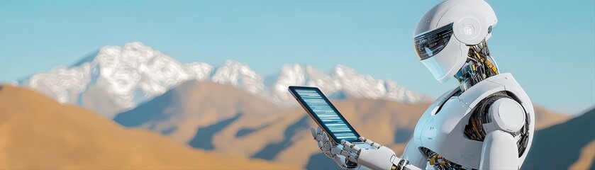 Poster - Advanced AI Robot Explorer in Dynamic Space Environment with Mountainous Landscape