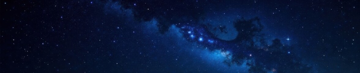Wall Mural - Celestial canvas of twinkling stars against a velvety black backdrop, set amidst a serene night sky , night sky, galaxy