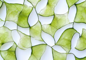 Poster - Abstract Green Texture with Organic Shapes and Smooth Surface Suitable for Background and Design Use in Modern Graphic Projects and Nature Themes