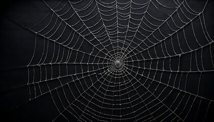 spider web on a dark background