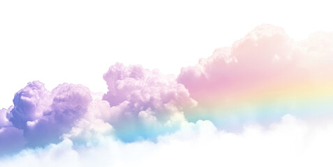 Wall Mural - png smooth pink cold clouds rainbow nature outdoors.