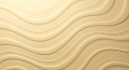 Fototapete - A wave pattern is shown in a tan color