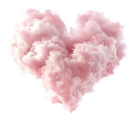 Wall Mural - png pastel pink cloud heart shape pink.