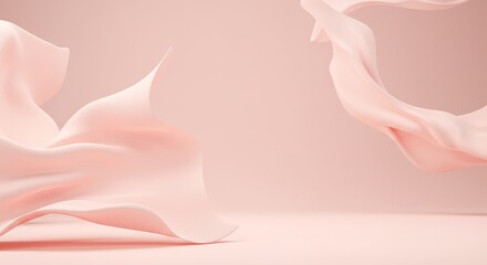 Poster - A pink background with a pink flowered design