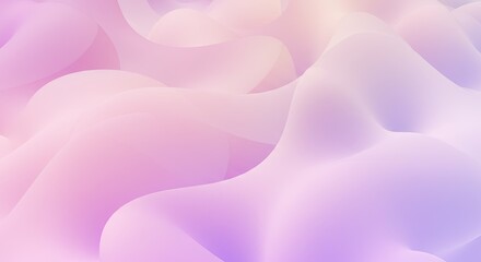 Poster - A pink and purple wave pattern with a soft, dreamy feel