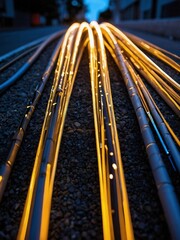 Poster - Innovative fiber optic cables enhancing connectivity in urban environments with modern insights