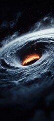 Aufkleber - Climate Crisis Visualization Immersive Hurricane Data Simulation Revealing Extreme Weather Dynamics with Cutting-Edge Digital Forecasting Technology
