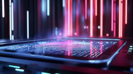  - Analyzing Digital Fingerprint Data on Futuristic Scanner Device