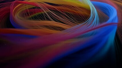 Poster - Abstract Colorful Swirls Motion Graphic 4K 60.
