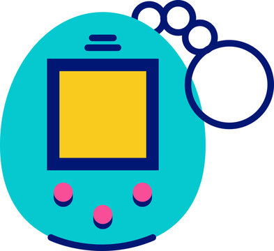 90s Retro Style Sticker Element