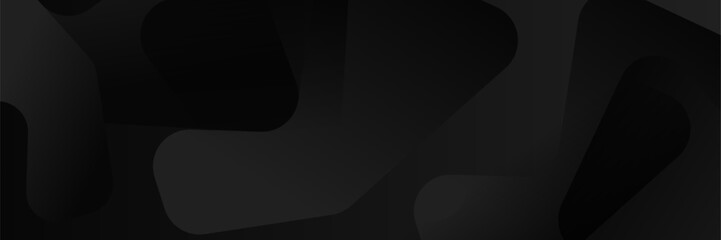 Wall Mural - abstract dark black geometric banner design background.