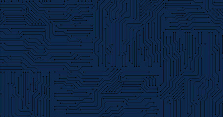 Poster - Vector circuit board illustration. Abstract technological background made of different element printed circuit board
