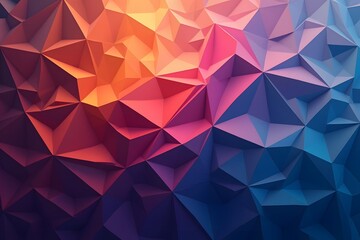Fototapete - Abstract modern geometric polygonal background
