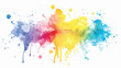 © Toko Toko - colorful vibrant rainbow Holi paint color.