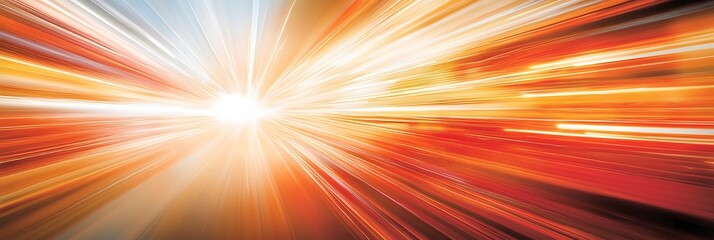 Aufkleber - A dynamic and dazzling burst of luminous red and orange hues creating a sense of intense energy and warmth