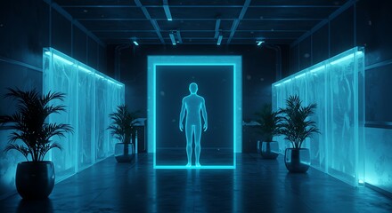 Martech Digital Transformation AI-Powered Data Analysis and Holographic Interface
