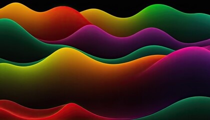 Poster - Abstract design background with rainbow colours
2