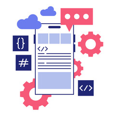 App Development Illustration