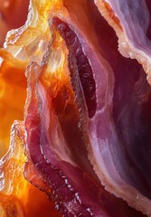 Poster - Close-Up of Layers of Colorful Natural Stone with Translucent Patterns and Rich Textures Ideal for Backgrounds and Artistic Displays