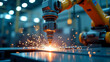 © BYK - Robot hand machine in industrial that is working process.