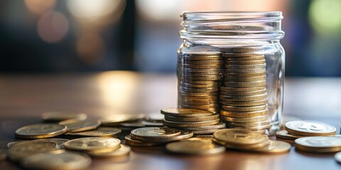 Fototapete - Infographic on managing income effectively, with clear visuals and practical tips, both engaging and educational.