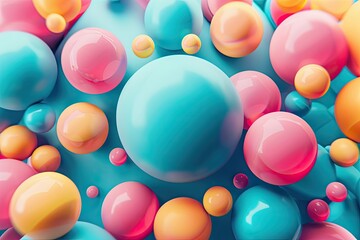 Aufkleber - Pixel Perfect Picture of 3D Abstract Simple Backgroundhigh Detail, 8K