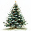 © YauheniB - Árbol de navidad decorado con adornos y luces