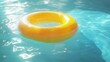 © YauheniB - Flotador amarillo en piscina