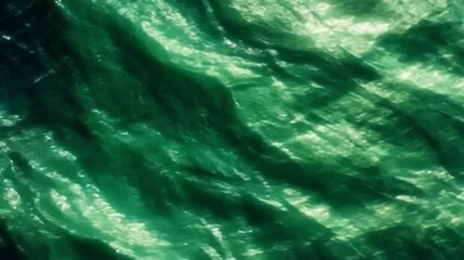 Poster - Abstract Emerald Texture: A mesmerizing abstract texture of vibrant emerald green evokes a sense of luxury and depth.