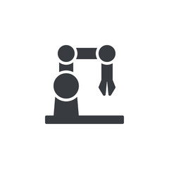 Poster - robotic arm vector icon