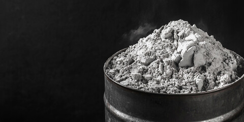 Aufkleber - Uranium powder stored in metal barrel for secure containment Generative AI