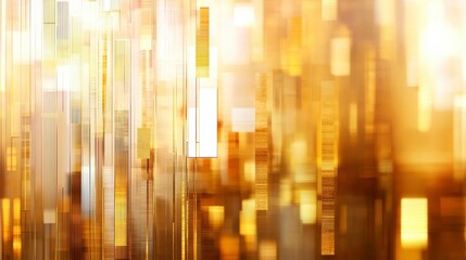 Poster - Golden abstract background with vertical lines and shimmering light, creating luxurious and elegant atmosphere. 