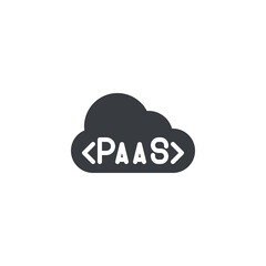 Poster - a cloud with code brackets vector icon