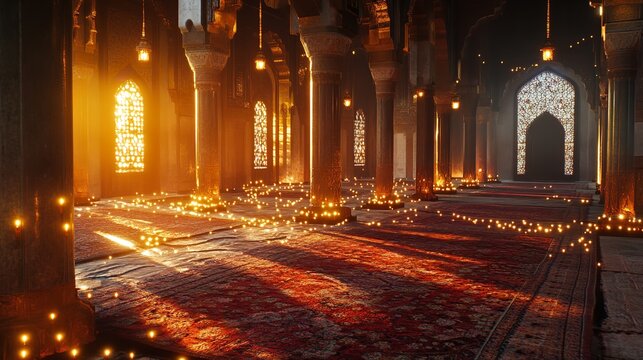 Elegant Arabic Calligraphy and Decorative Patterns for Eid al-Adha Greetings