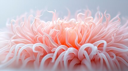 Poster - ethereal coral-like formations, intricate organic textures, surreal biomorphic shapes, soft natural 