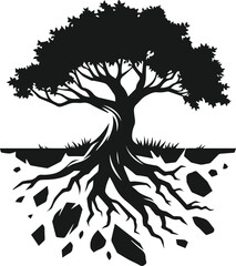  tree silhouette vector