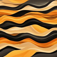 Aufkleber - Wavy Grains Windswept Desert Seamless Pattern Design