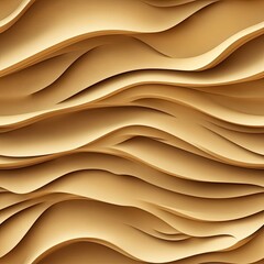 Poster - Seamless Wavy Grain Pattern Sand Dune Texture for Design Projects
