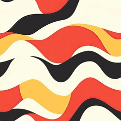 Aufkleber - Dynamic Wavy Grain Pattern Bold High Contrast Texture for Modern Design Projects