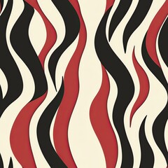 Aufkleber - Seamless Minimalist Wavy Grain Pattern Clean Curves for Modern Design