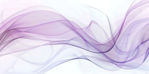 Poster - Abstract purple dynamic white backgrounds curve lines light blue blurred cloth fabric flowing futuristic horizontal colours smooth.