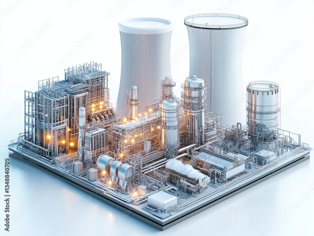 Small Modular Reactor nuclear grid. energy. SMR. Electricity renewable ...