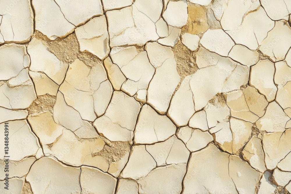 Cracked, parched earth reveals the harsh reality of drought and ...