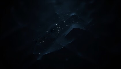 abstract dark nebula with stars