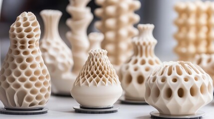Poster - A ceramic injection molding process shaping complex components for various industries.