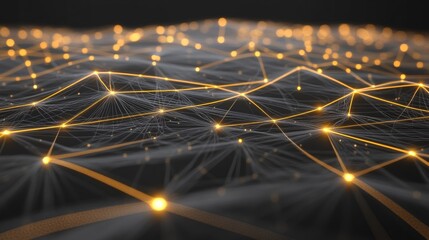 Poster - A futuristic data cloud with glowing holographic communication links.