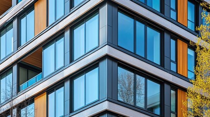 Poster - A glass insulating process adding energy-efficient layers to commercial building windows.