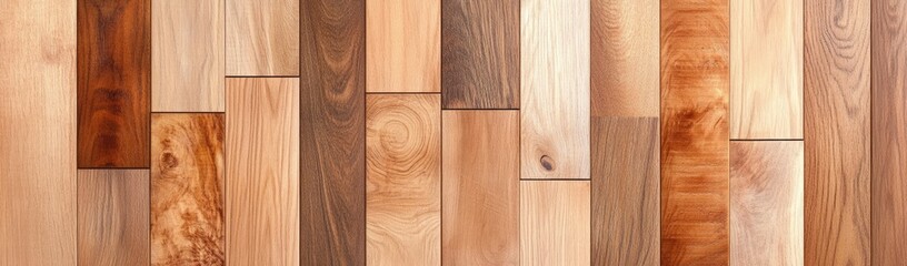 Wall Mural - Wood Plank Flooring Texture Design