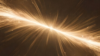 Poster - abstract light burst: an abstract representation of a radiant light burst against a dark backdrop, s