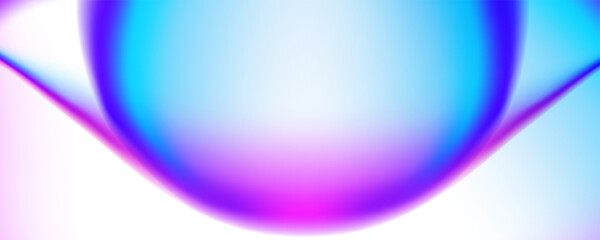 Poster - Liquid circle shape. Futuristic abstract background. Bright fluid colors. Defocused color gradients. Blurred colors for creative graphic design. Vector illustration.